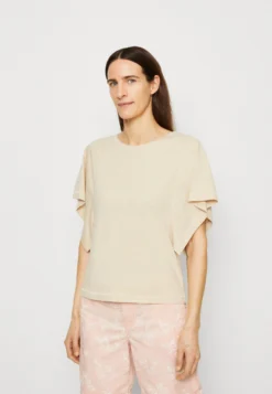 ESPRIT Stitch - T-Shirt Basic - Sand