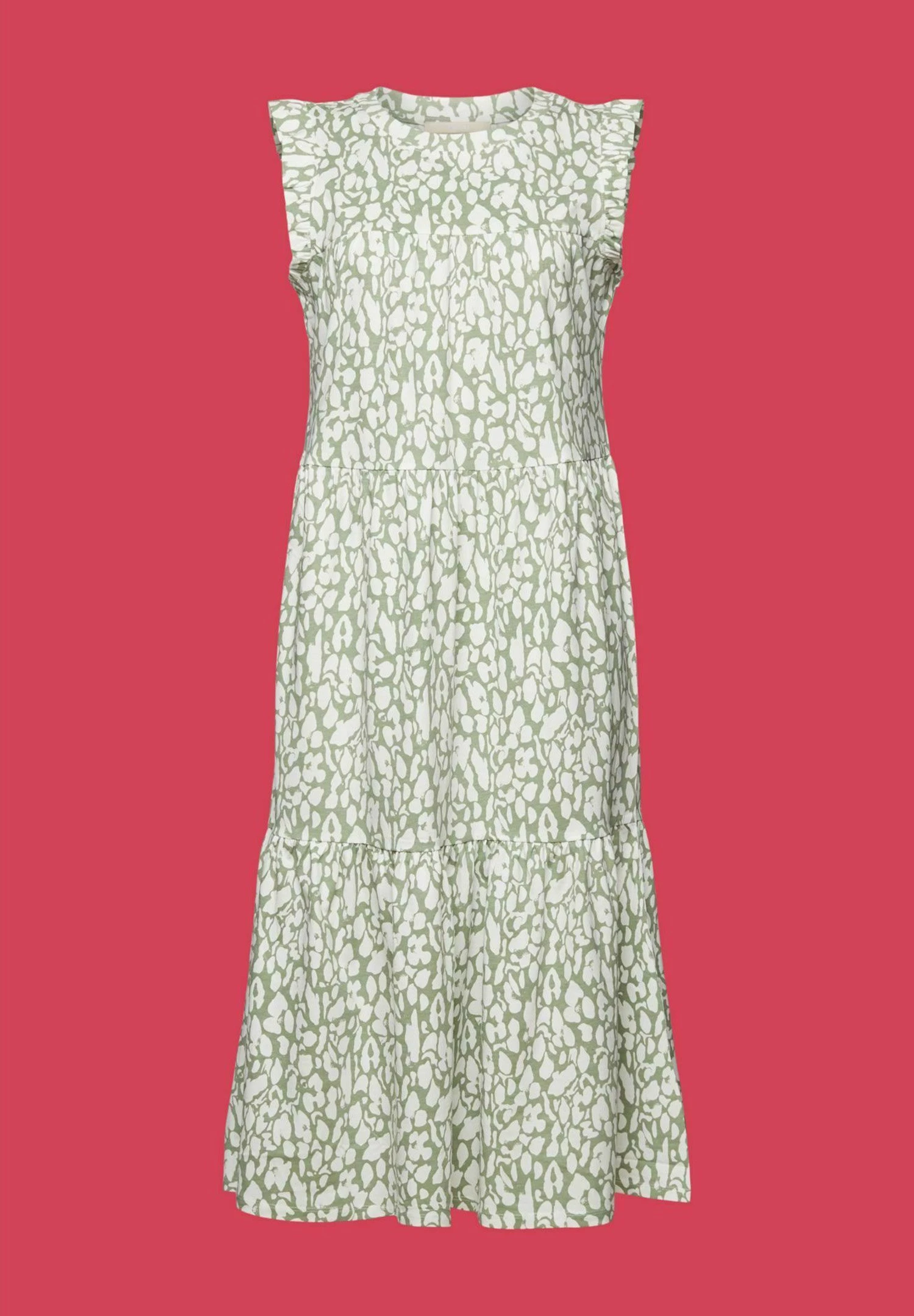 Edc By Esprit Printed - Jurk - Pale Khaki 6 Edc By Esprit Printed - Jurk - Pale Khaki - Afbeelding 6