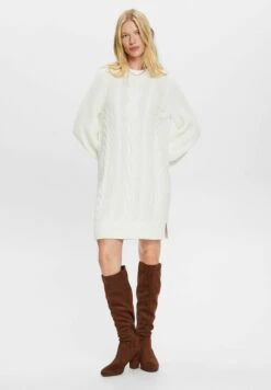 ESPRIT Flat - Gebreide Jurk - Off White -Esprit 02726511f55944d088dfaa005c7451aa