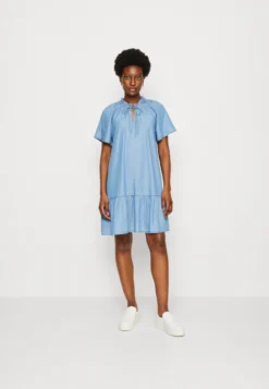 Edc By Esprit Dress - Spijkerjurk - Blue Medium Wash