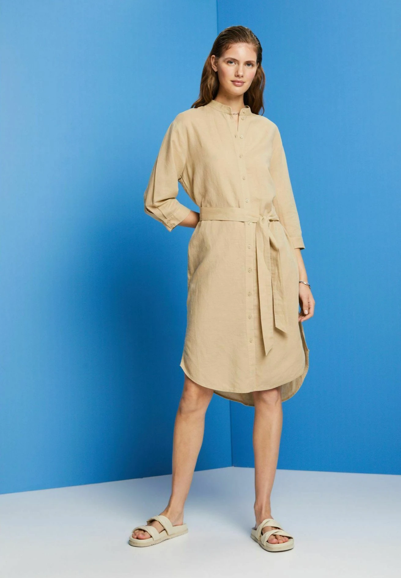 ESPRIT Blousejurk - Sand 7 ESPRIT Blousejurk - Sand - Afbeelding 7