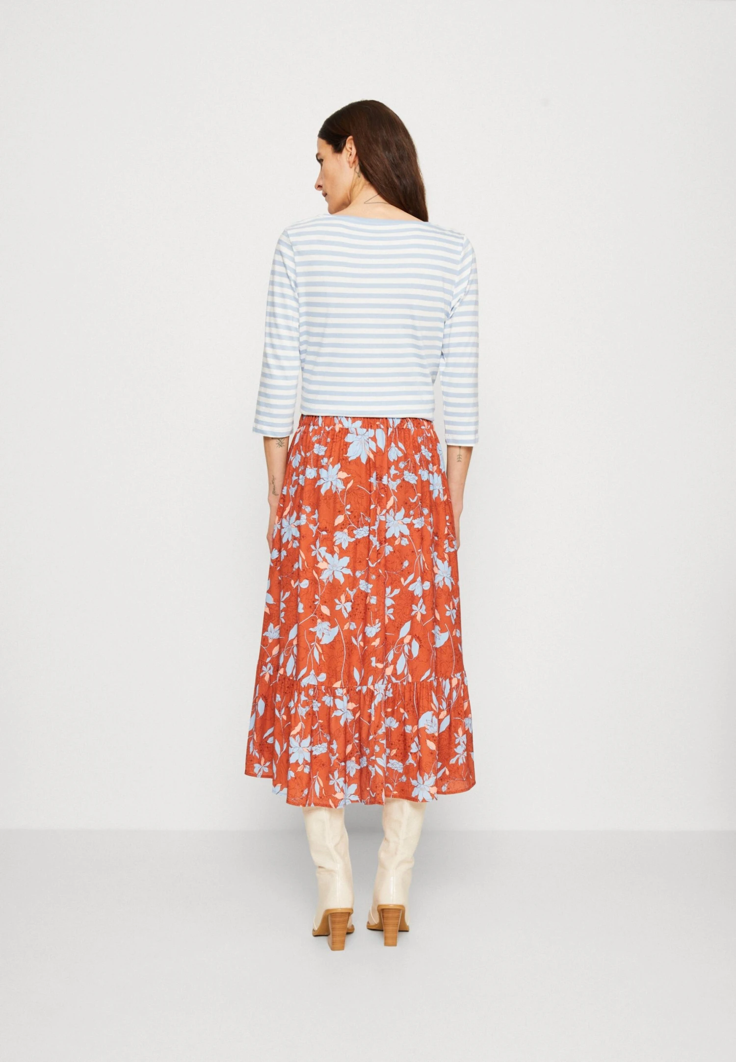 ESPRIT Skirt - A-Lijn Rok - Coral Orange 3 ESPRIT Skirt - A-Lijn Rok - Coral Orange - Afbeelding 3