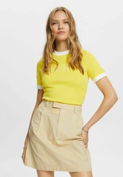 ESPRIT Short Sleeve - T-Shirt Print - Yellow