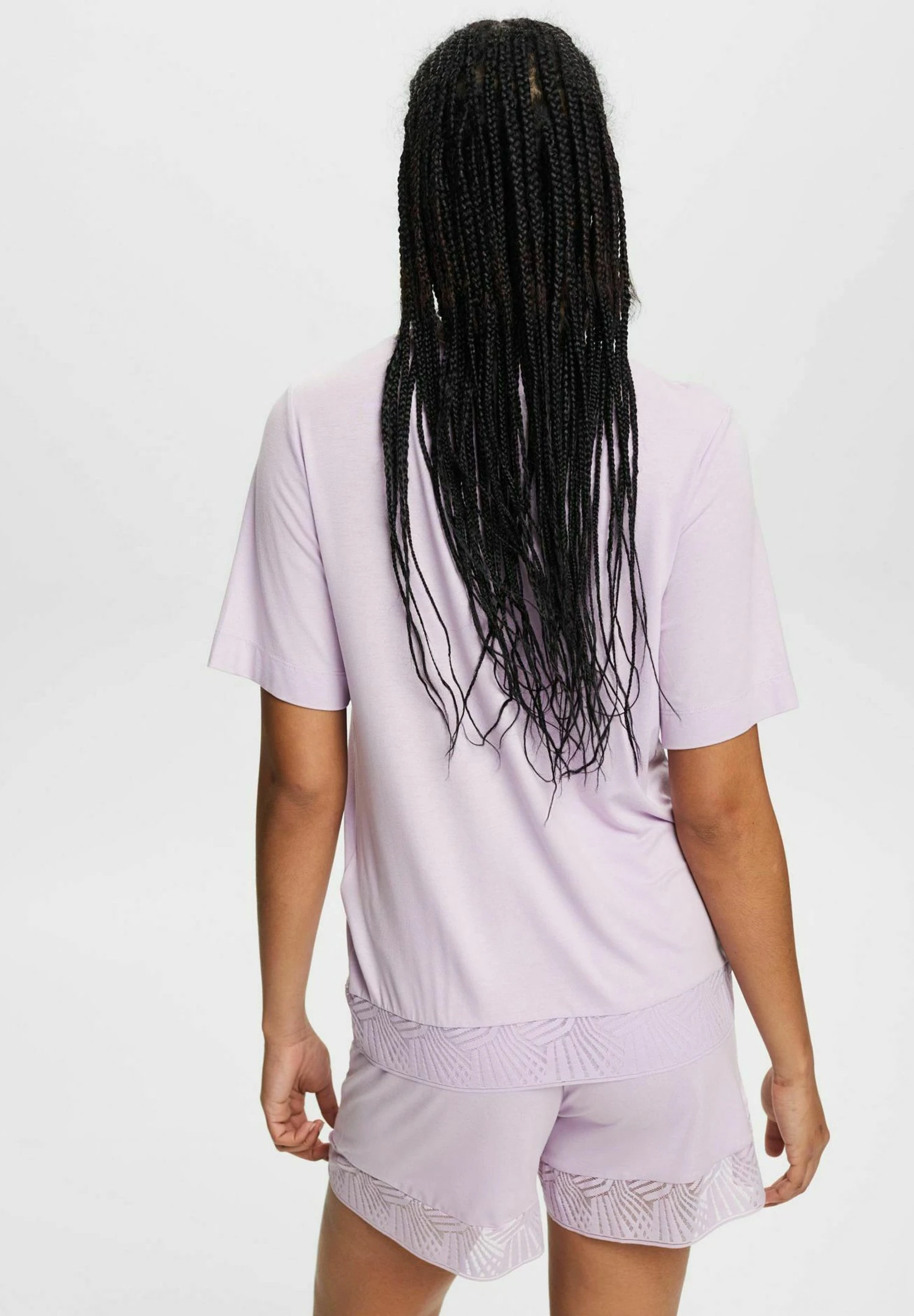 ESPRIT Set Mit Spitzenbesatz - Pyjama - Violet 3 ESPRIT Set Mit Spitzenbesatz - Pyjama - Violet - Afbeelding 3