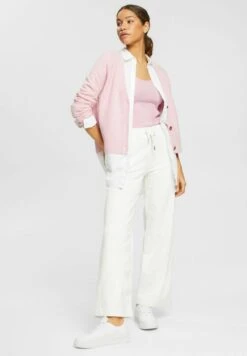 Edc By Esprit Mit Pointelle Muster - Top - Pink Fuchsia -Esprit 0545802e8d6347e5a7fbc877d5daedf5