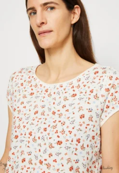 ESPRIT F Aop - T-Shirt Print - White -Esprit 07f5a3b0c1124e54beebde284f9d26d1 scaled