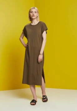 ESPRIT Gebreide Jurk - Khaki Green -Esprit 08171e7a0ad64f5b937d44ebb9de252b