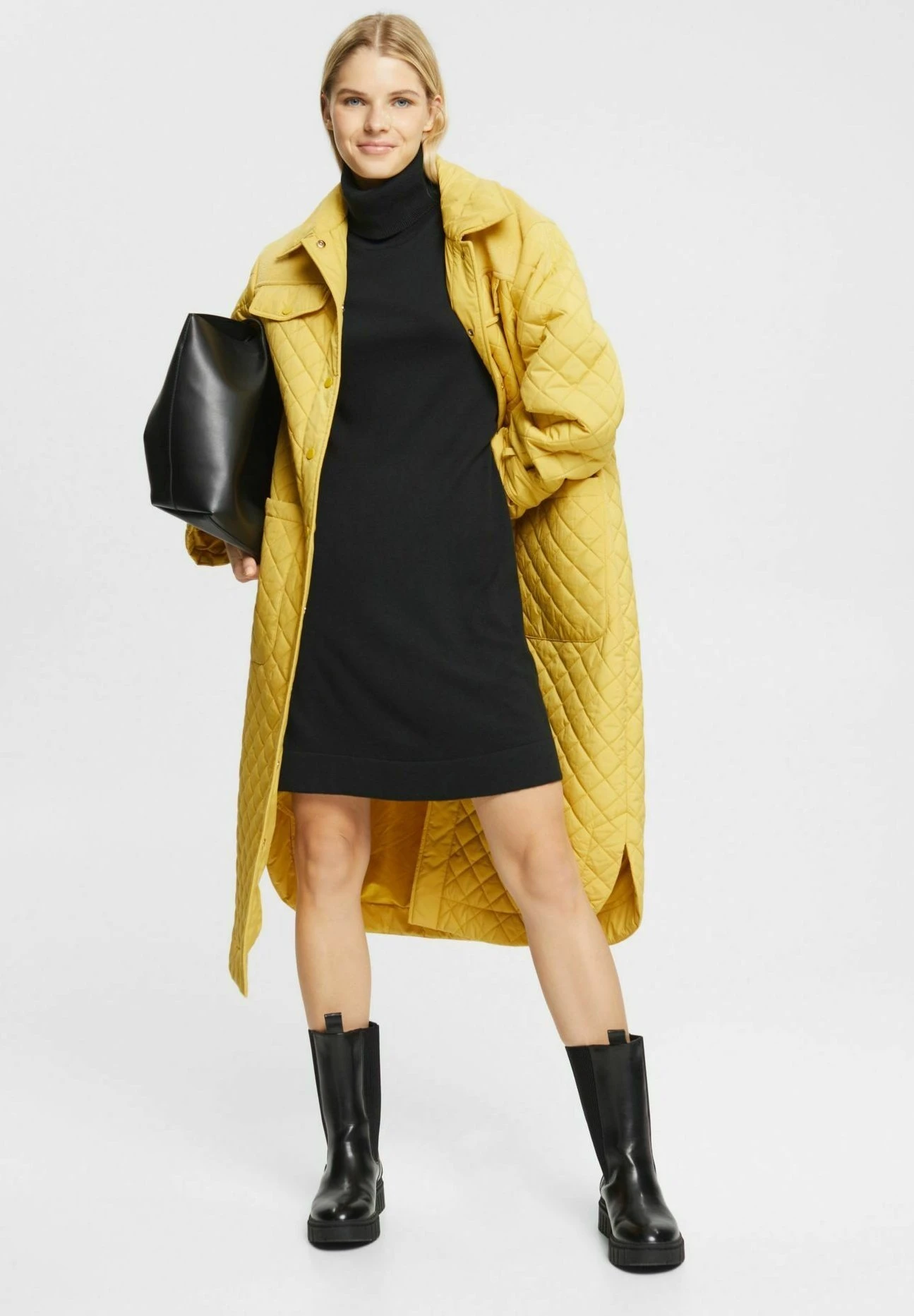 Edc By Esprit Flat- Jerseyjurk - Black 2 Edc By Esprit Flat- Jerseyjurk - Black - Afbeelding 2