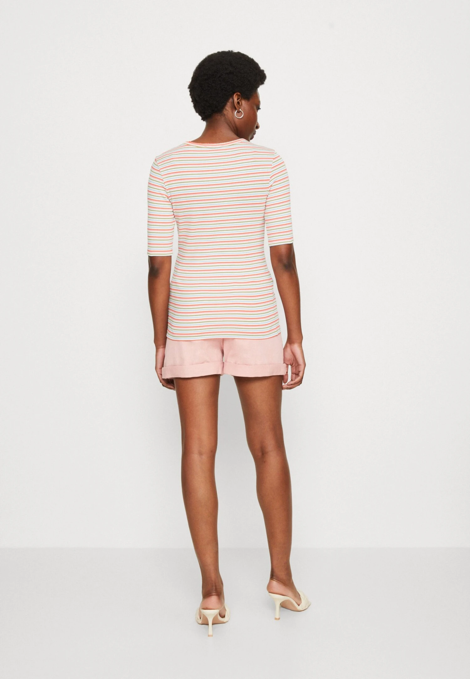 Edc By Esprit Key Shape - T-Shirt Print - Coral Orange 3 Edc By Esprit Key Shape - T-Shirt Print - Coral Orange - Afbeelding 3