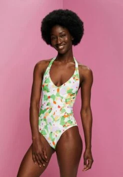 ESPRIT Recycelt Gemusterter Mit Bügel-Cups - Badpak - Green -Esprit 0b2b7842e12f48aa92d993a787268ee8