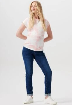 Short Sleeve Ice Dye - T-Shirt Print - Blush