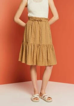 ESPRIT A-Lijn Rok - Khaki Beige -Esprit 0cf27bbcda754630a60f856a37a8c461