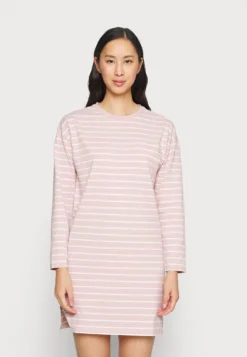 ESPRIT Y/D Stripe Long Slv - Nachtjapon - Old Pink