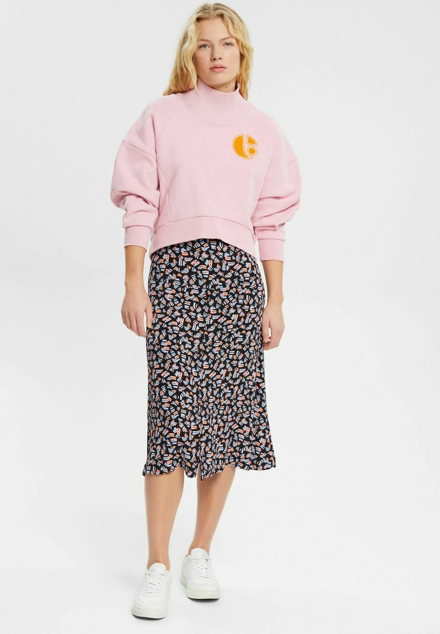 ESPRIT Gemusterter - A-Lijn Rok - New Black 2 ESPRIT Gemusterter - A-Lijn Rok - New Black - Afbeelding 2