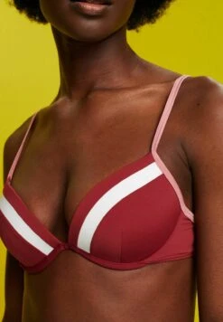 ESPRIT Tayrona Par Padded Plunge- Bikinitop - Dark Red -Esprit 1388e0b4b2e24595976f6f659893025c