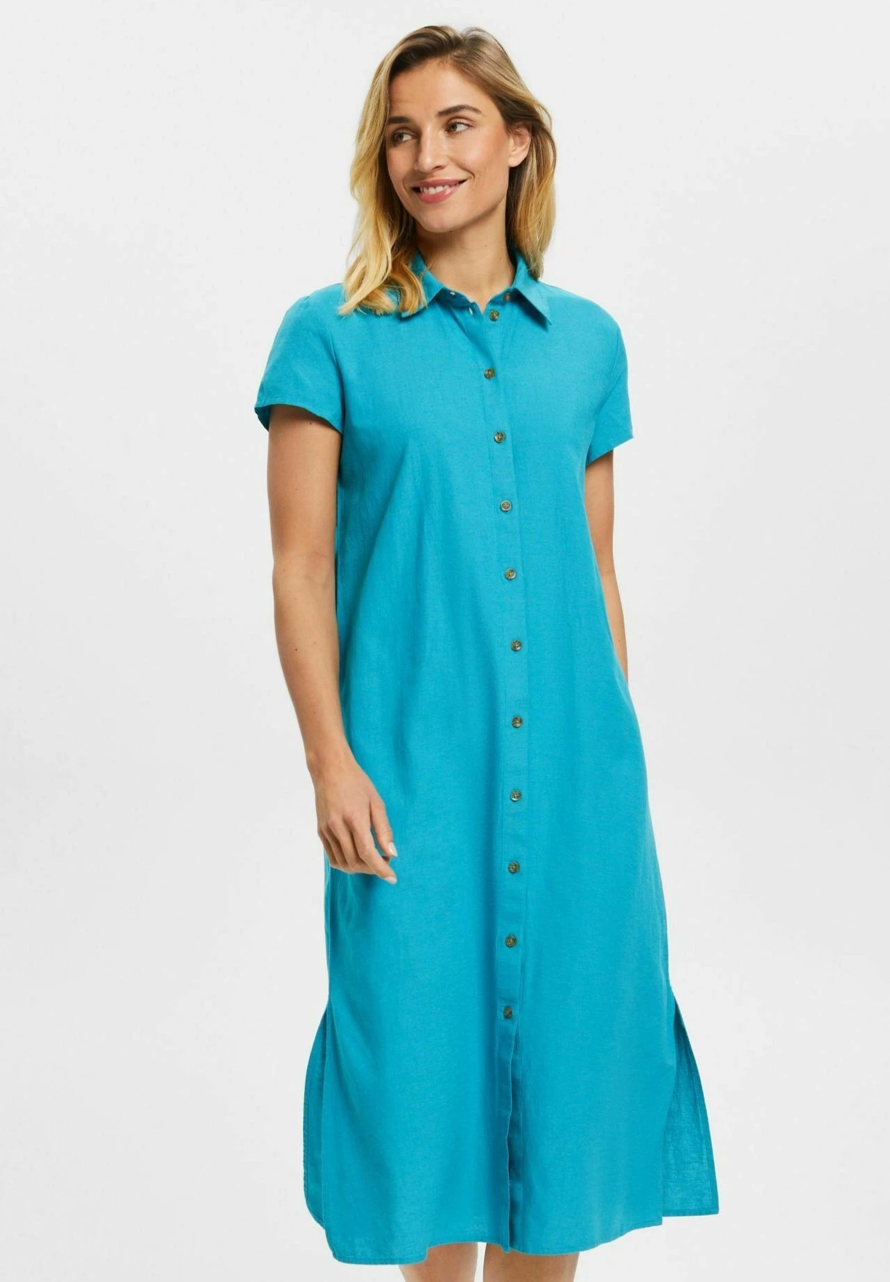 ESPRIT Blousejurk - Teal Blue 1 ESPRIT Blousejurk - Teal Blue