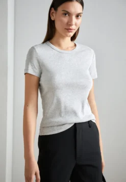 ESPRIT Crew Neck Melange - T-Shirt Basic - Light Grey