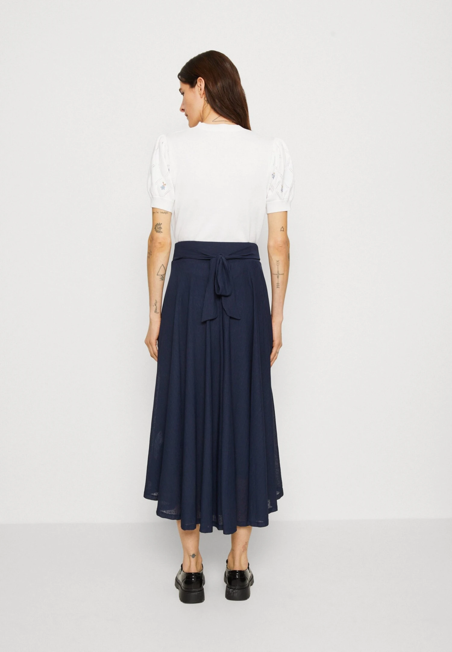ESPRIT Long Skirt- Plooirok - Navy 3 ESPRIT Long Skirt- Plooirok - Navy - Afbeelding 3