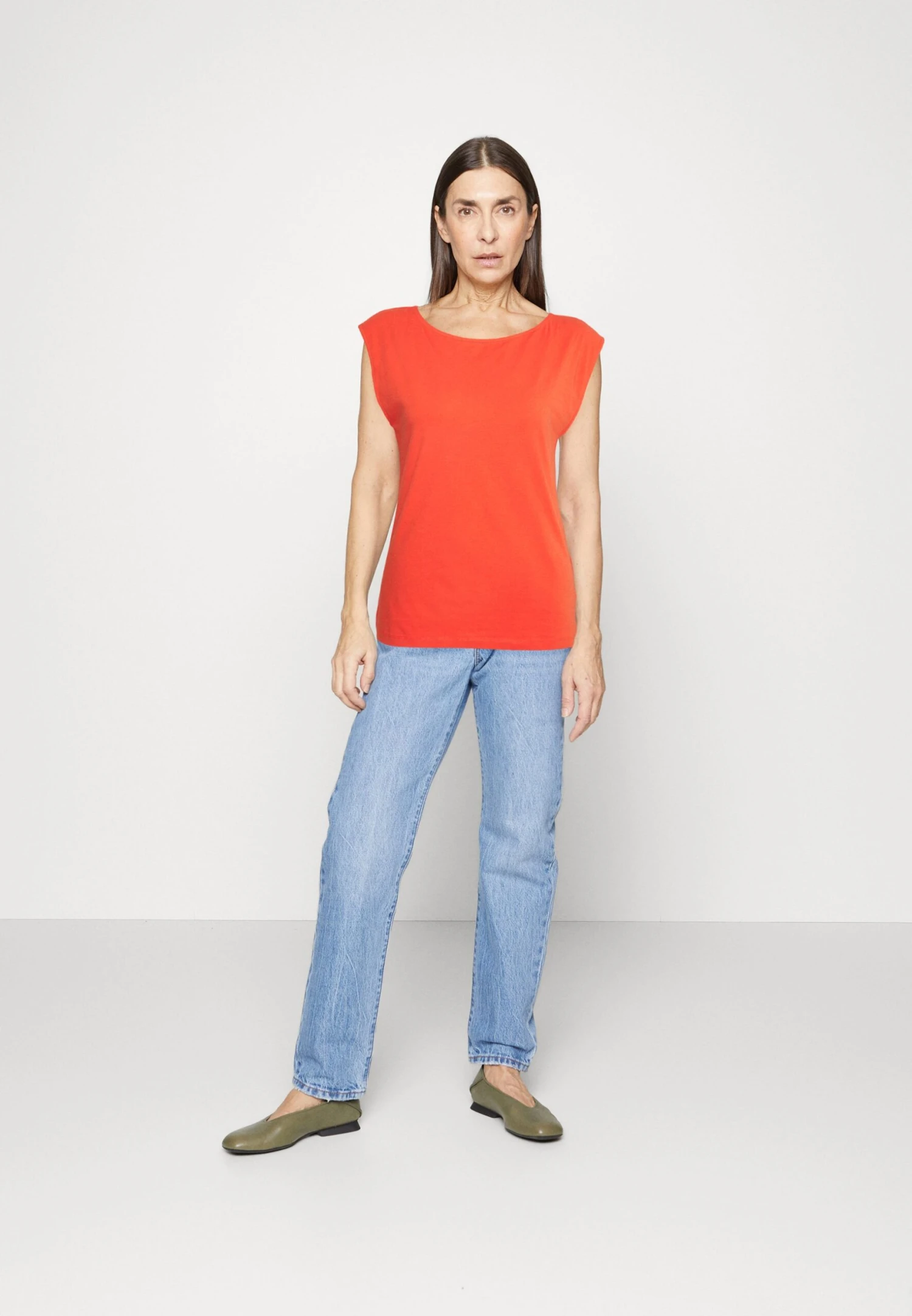 ESPRIT Tee - T-Shirt Basic - Orange Red 2 ESPRIT Tee - T-Shirt Basic - Orange Red - Afbeelding 2