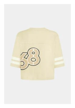 ESPRIT Cropped College Mit Logo - T-Shirt Print - Light Beige -Esprit 1d2d15a2f23a412b95812efba0e71b18