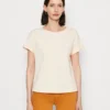 ESPRIT Shimmer Tee - T-Shirt Basic - Peach