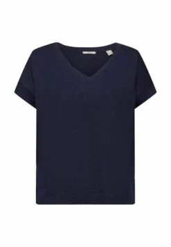 ESPRIT Mit V Ausschnitt - T-Shirt Basic - Navy -Esprit 1eea93e8310744e4a5ada28e189b3ec1