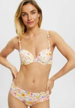 ESPRIT Wattiertes Mit Bügel Cups Und Blütenmuster - Bikinitop - Violet
