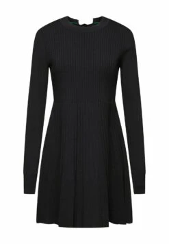ESPRIT Mit Rundhals - Gebreide Jurk - Black -Esprit 23245770f1ba4405b7fac615d17193d4