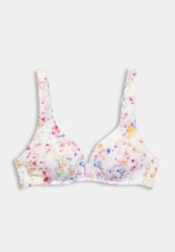 ESPRIT Wattiertes Mit Floralem Print - Bikinitop - Teal Blue -Esprit 237eb422ef964298a916386f96a8c1e0
