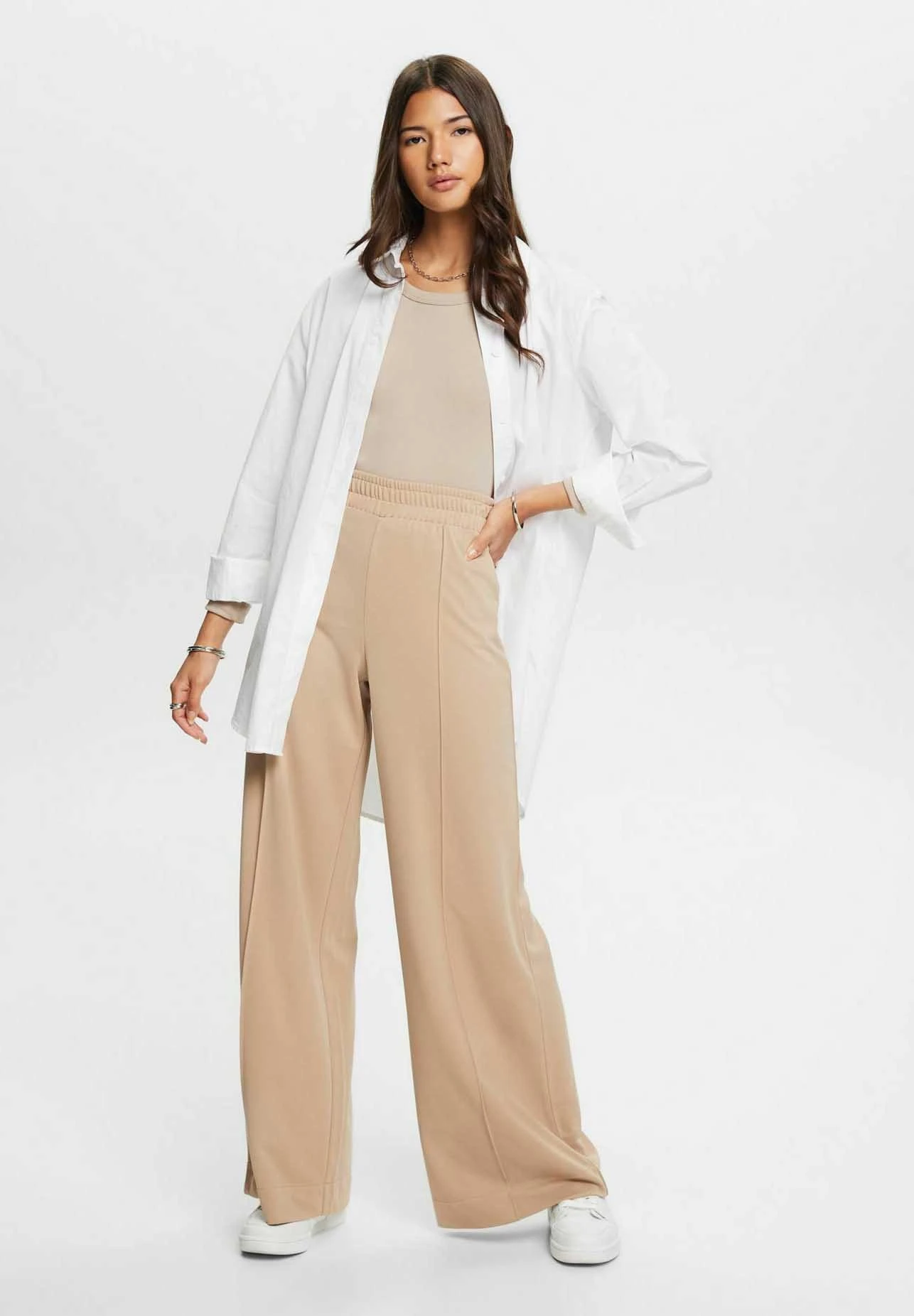 ESPRIT Roundneck - Longsleeve - Light Taupe 2 ESPRIT Roundneck - Longsleeve - Light Taupe - Afbeelding 2