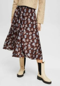 ESPRIT Gemusterter - A-Lijn Rok - Black