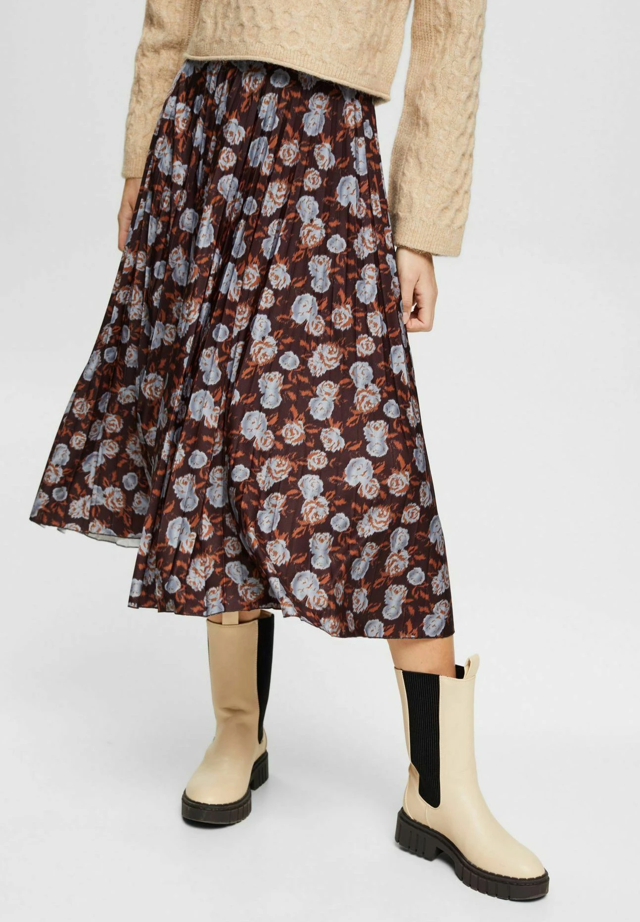 ESPRIT Gemusterter - A-Lijn Rok - Black 1 ESPRIT Gemusterter - A-Lijn Rok - Black