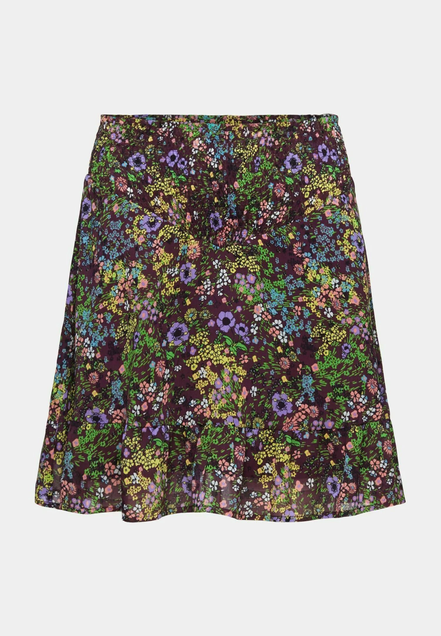 Edc By Esprit Mit Blumenmuster - A-Lijn Rok - Dark Purple 8 Edc By Esprit Mit Blumenmuster - A-Lijn Rok - Dark Purple - Afbeelding 8