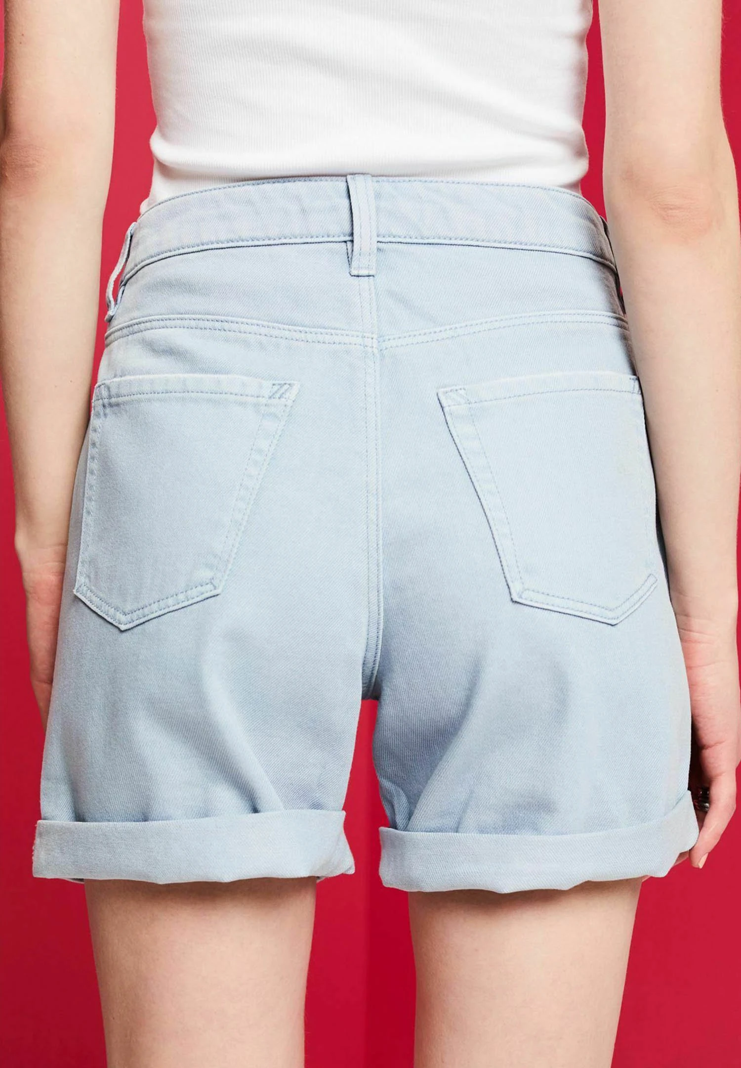 ESPRIT Jeansshort - Light Blue Lavender 7 ESPRIT Jeansshort - Light Blue Lavender - Afbeelding 7
