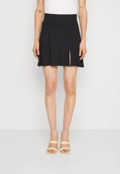 Edc By Esprit Slit Skirt - Minirok - Black