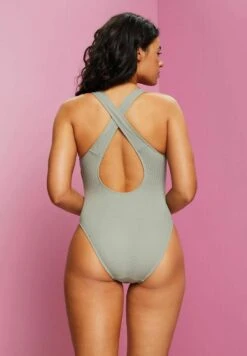 ESPRIT Strukturierter- Badpak - Khaki Green -Esprit 2b8380ed207c4efc97a1db7ed88e5fc5