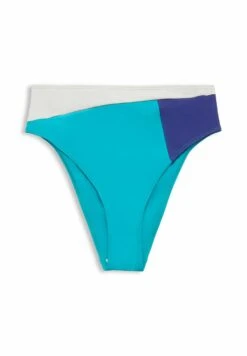ESPRIT Mit Hohem Bund Im Colour Block-Design - Bikinibroekje - Teal Green -Esprit 2b86b6450cf34c2097dc0c457466f317