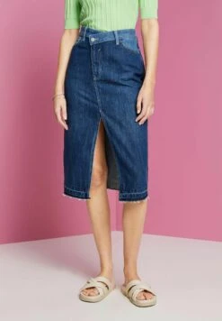 ESPRIT Kokerrok - Blue Dark Washed -Esprit 2e8546aa2520427ba80bcfe4285f7637