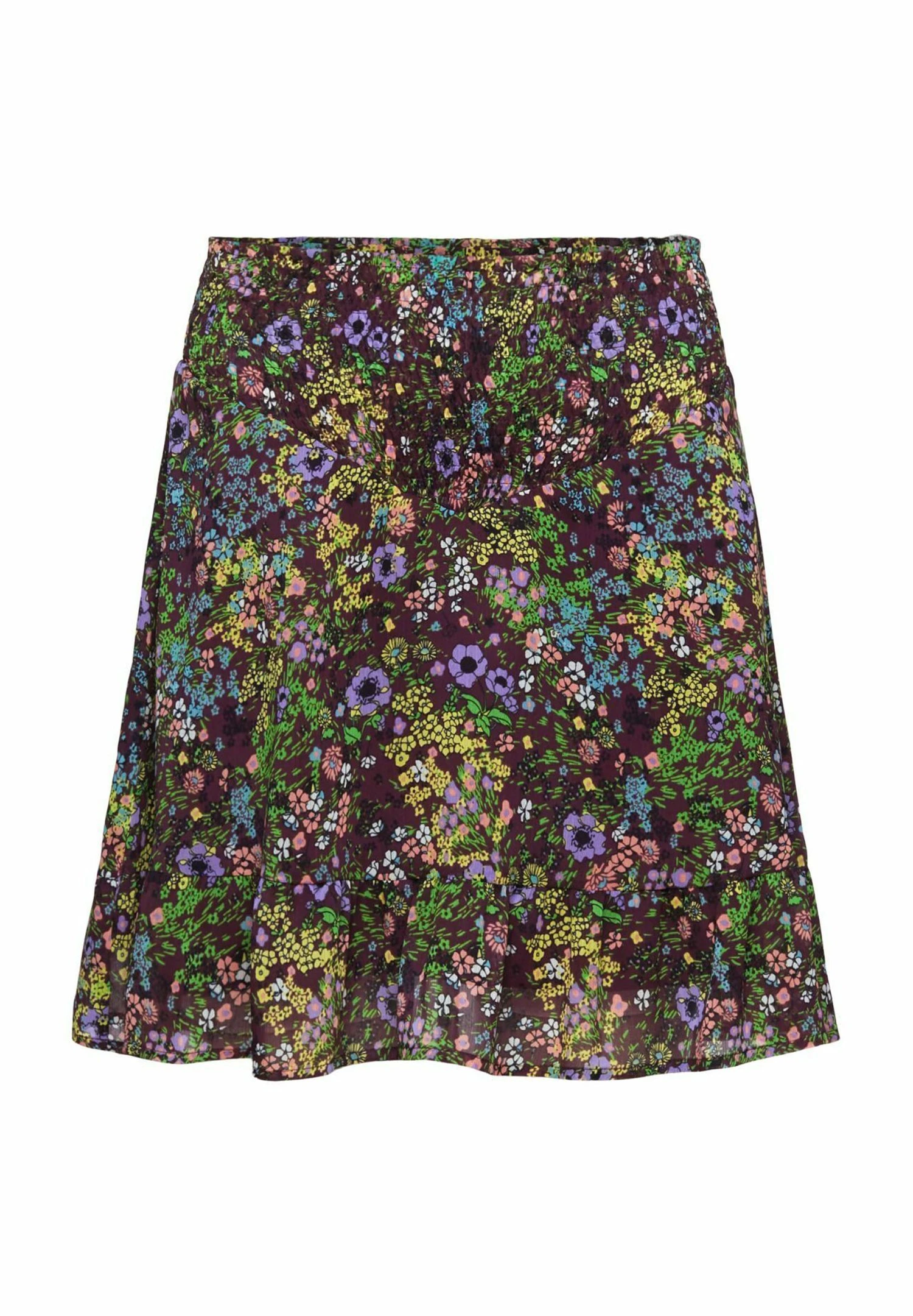 Edc By Esprit Mit Blumenmuster - A-Lijn Rok - Dark Purple 6 Edc By Esprit Mit Blumenmuster - A-Lijn Rok - Dark Purple - Afbeelding 6