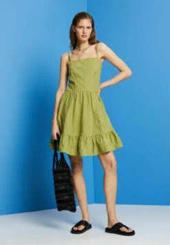 Edc By Esprit Light- Jurk - Pistachio Green -Esprit 30012101605443658dd2e3016ea9f5e1