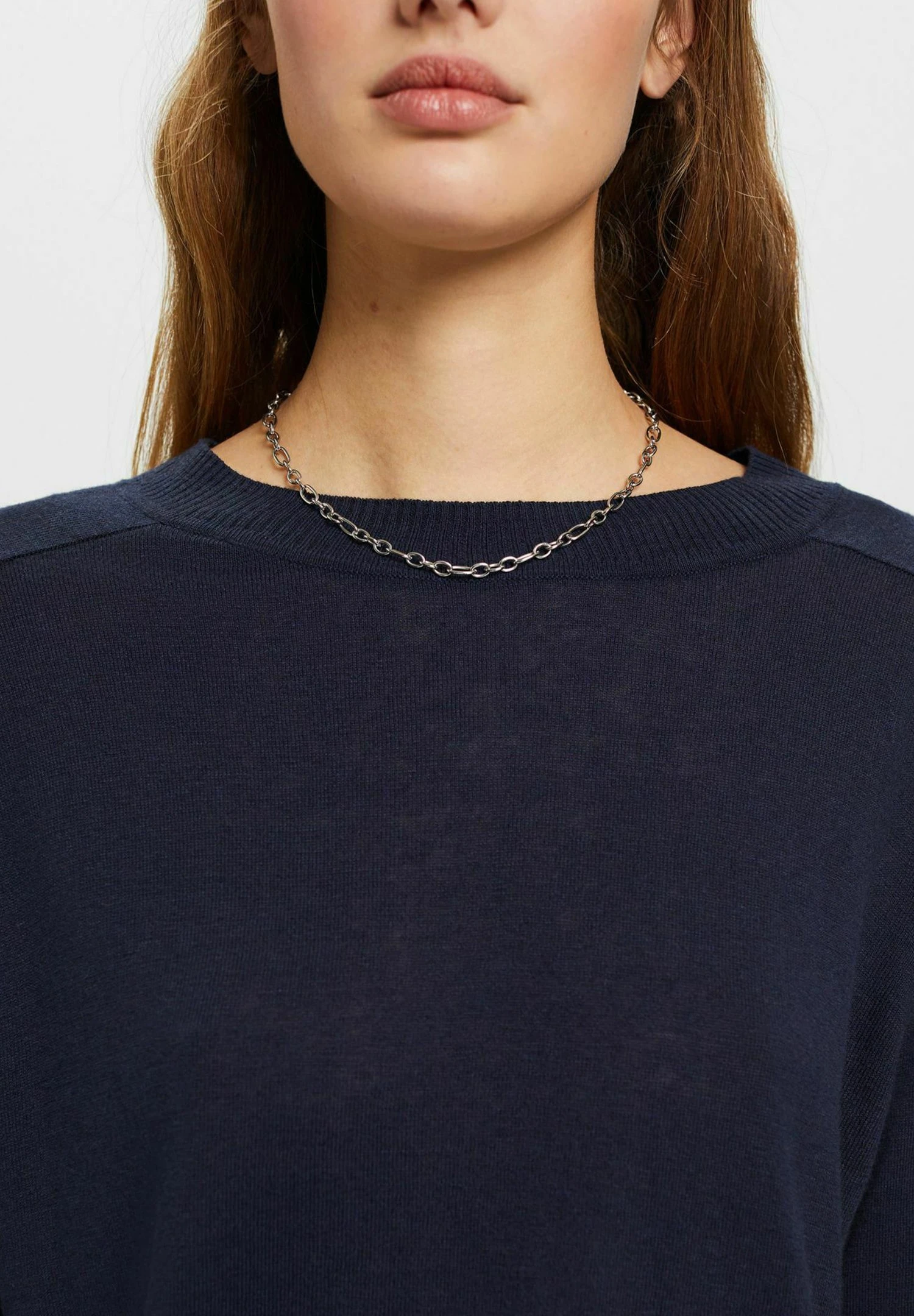 ESPRIT Sus Li Blend Te - T-Shirt Basic - Navy 5 ESPRIT Sus Li Blend Te - T-Shirt Basic - Navy - Afbeelding 5