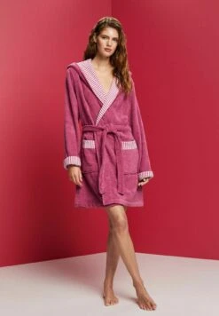 ESPRIT Mit Streifen - Badjas - Blackberry