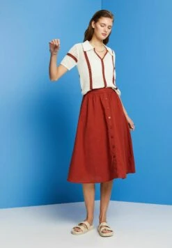 ESPRIT Light- A-Lijn Rok - Terracotta New 11 ESPRIT Light- A-Lijn Rok - Terracotta New -Esprit 329221eac3114fec84e41298e5d6150e