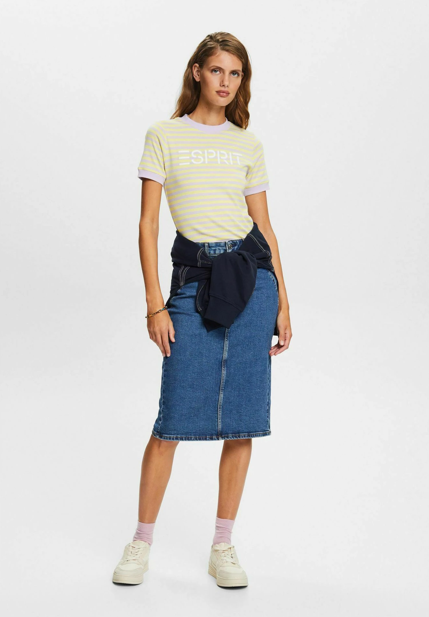 ESPRIT T-Shirt Print - Pastel Yellow 5 ESPRIT T-Shirt Print - Pastel Yellow - Afbeelding 5