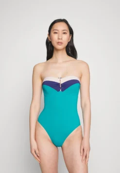 ESPRIT La Jolla Beach Padded Bandeau Swimsuit - Badpak - Teal Green -Esprit 35aba1a8f72e41858f6480df7481cc04 scaled