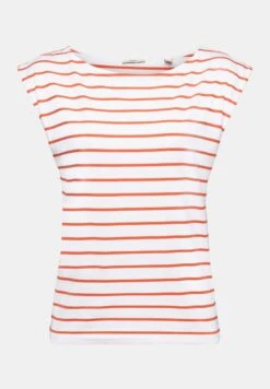 ESPRIT Sslv Stripe - T-Shirt Print - Orange Red 12 ESPRIT Sslv Stripe - T-Shirt Print - Orange Red -Esprit 35cc7eb3a2e54cc7a0374cb0d5acd817