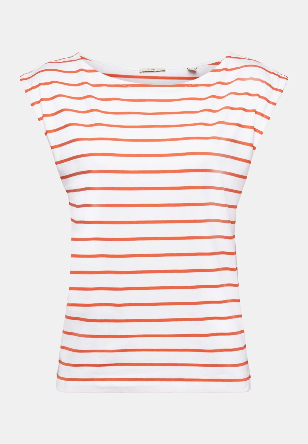 ESPRIT Sslv Stripe - T-Shirt Print - Orange Red 6 ESPRIT Sslv Stripe - T-Shirt Print - Orange Red - Afbeelding 6