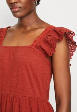 Edc By Esprit Dress - Jerseyjurk - Terracotta -Esprit 361055f5ebd6486c9afbdafb11d10ddc scaled