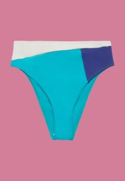 ESPRIT Mit Hohem Bund Im Colour Block-Design - Bikinibroekje - Teal Green -Esprit 3a10ac1b4f8e44fdabfafdb73850557f