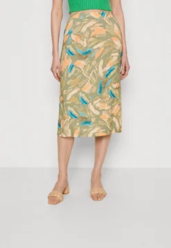 ESPRIT Skirt - A-Lijn Rok - Light Khaki